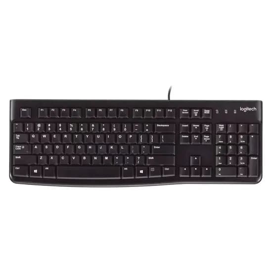 Teclado Logitech K120 920-002478 USB Inglês - Preto