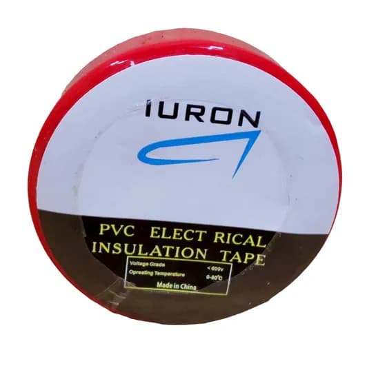 Maq. Iuron Fita de Isolamento Elétrico de PVC 05M Vermelha