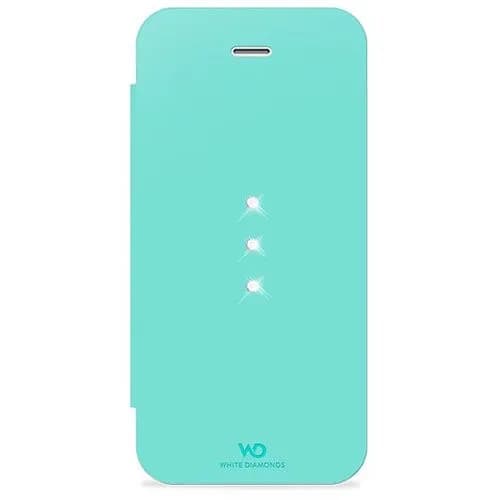 Capa para iPhone 5/5S White Diamonds Booklet Trinity - Mint