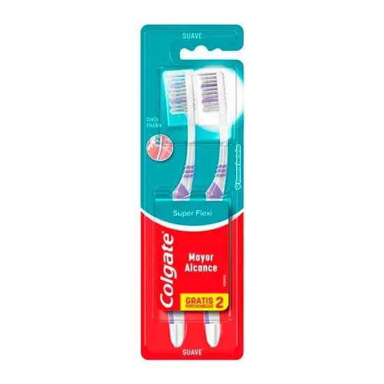 Escova de Dente Colgate Super Flexi 2 Unidades
