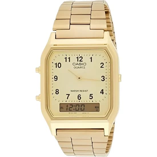 Relógio Casio Vintage AQ-230GA-9BMQ Unissex - Dourado