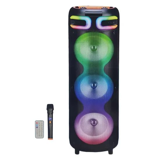Speaker Party YE-3919 - 3* - 8" - USB/FM/AM - Microfone Sem Fio