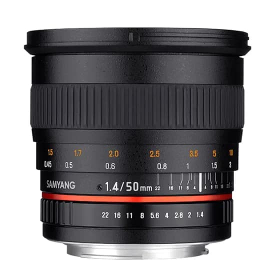 Lente Samyang Canon MF DSLR 50MM F/1.4 Ef FF