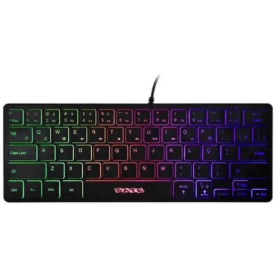 Satellite Teclado Mini AK-871 Multimedia Portugués Negro