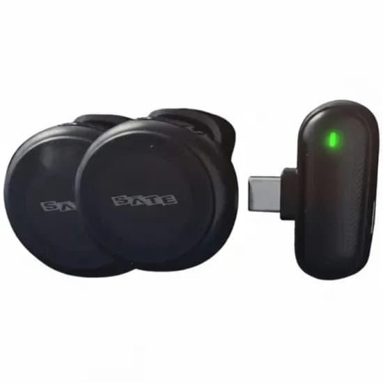 Microfone Sate A-MK206 Lightning + USB-C Preto