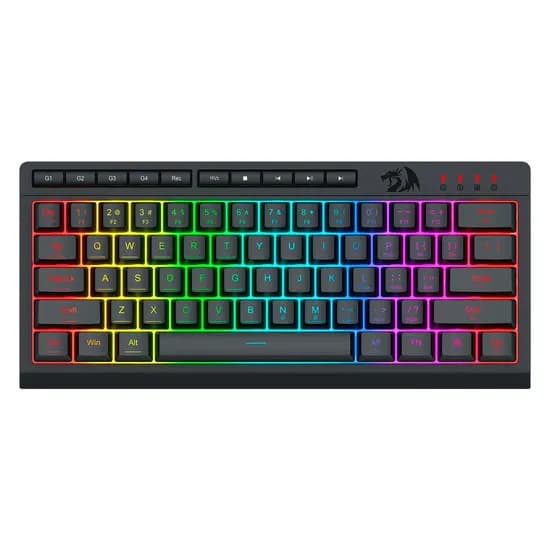 Teclado Gamer Redragon Shiva 61 K522RGB USB Inglês - Preto