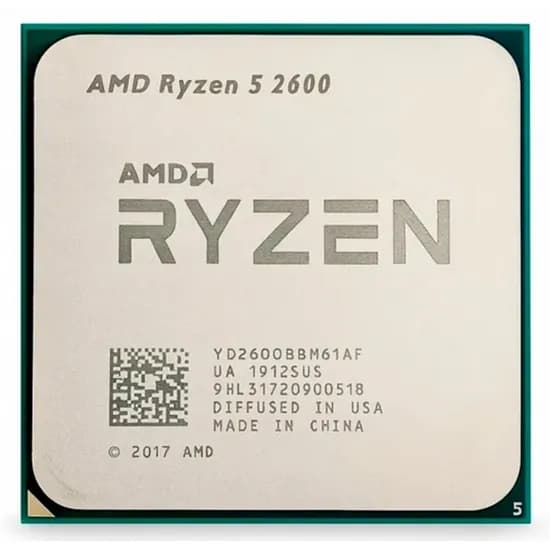 Processador OEM AMD AM4 Ryzen R5 2600 3.9GHZ s/CX s/Cooler Sem Garantia