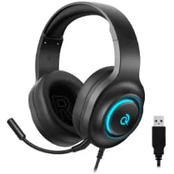 Headset Gamer QCY Heroad V200 / com Fio - Preto (BH25H4GMC)