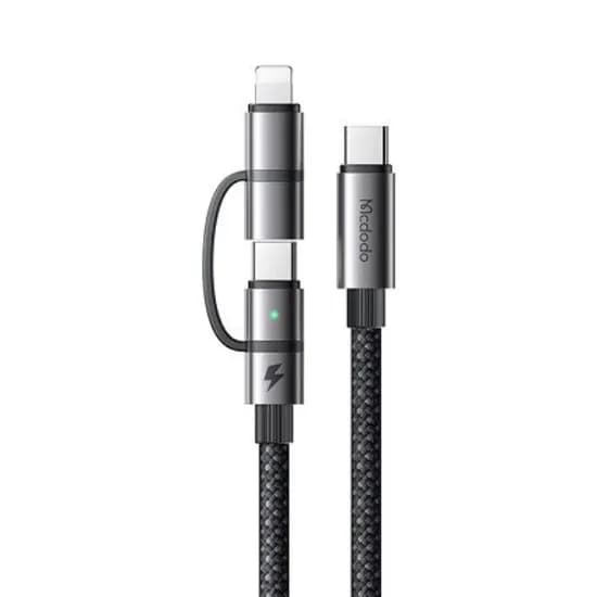 Cabo Mcdodo CA-0450 2 Em 1 / USB-C To USB-C / Lightning - Preto