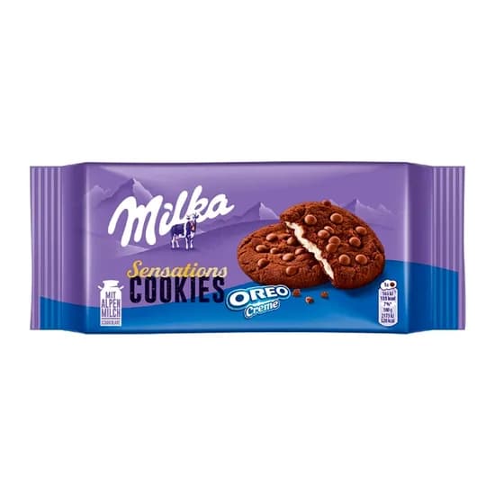 Cookies Milka Sensations Recheio Creme Oreo 156G