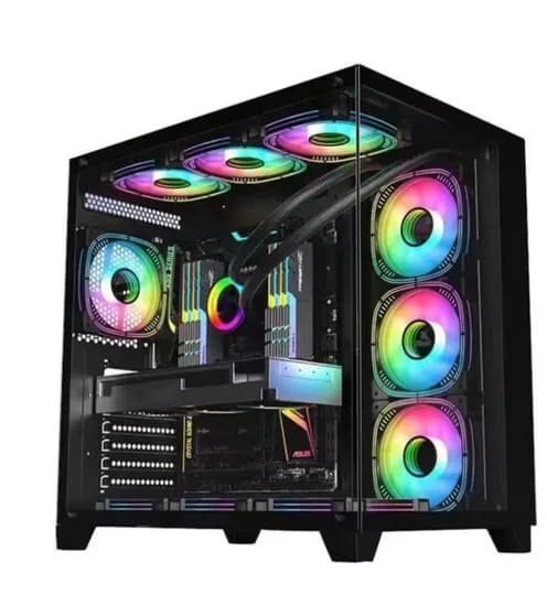 Gabinete Satellite K896 Preto com 4 Coolers e-ATX
