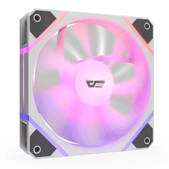 Cooler Fan de Gabinete Aigo Darkflash DM12 Pro Argb DF-DM12 PRO-B-PH1, Argb 3-Pinos/PWM 4-Pinos, 120MM, Branco