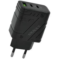 Carregador Tomada Satellite A-CC1201 USB / 2 USB-C / 12W - Preto