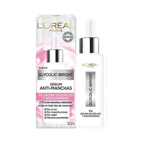 sérum Facial L'Oréal Glycolic-Bright Anti-Manchas 30ML