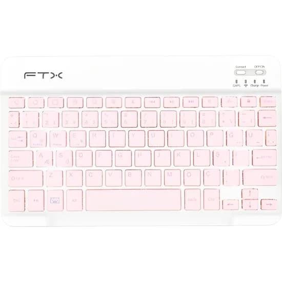 Teclado FTX FTXB09 Sem Fio - Rosa (Espanhol)