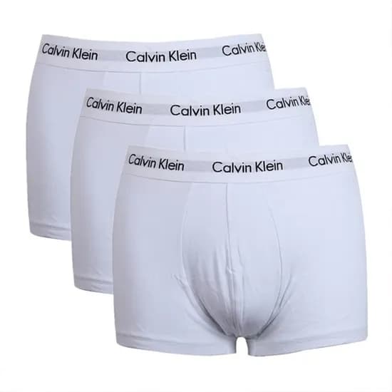 Cueca Calvin Klein Masculino NU2664-100 s - Branco - 3 Peças