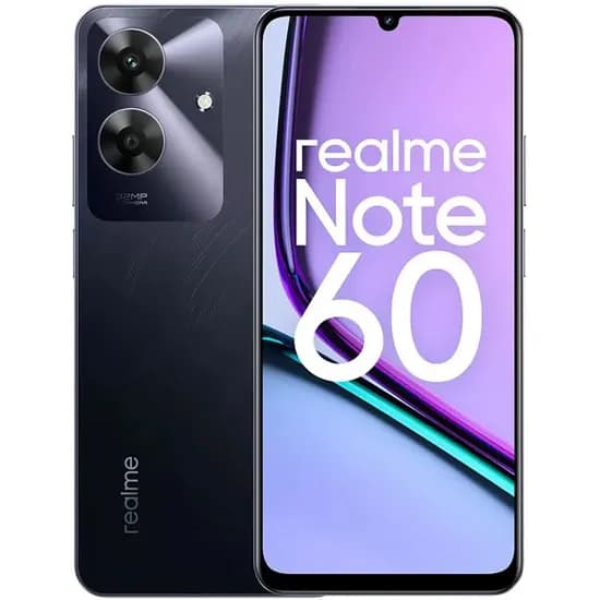 Celular Realme Note 60 RMX3933 4+128GB Preto (Anatel)
