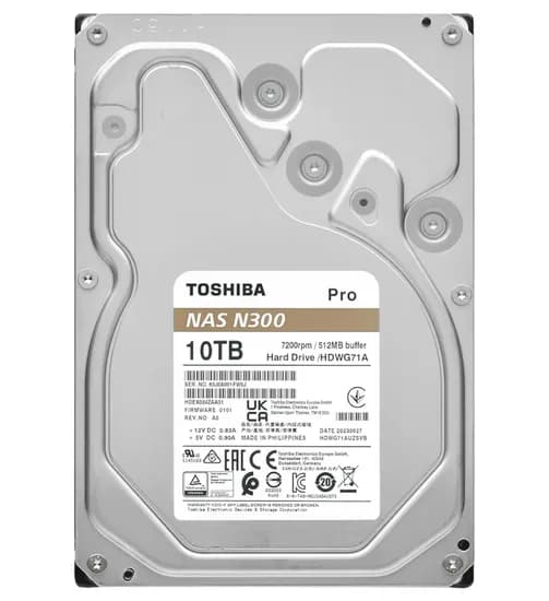 HD 10TB Toshiba SATA3 7200/512 N300 Pro Nas HDWG71AXZSTB