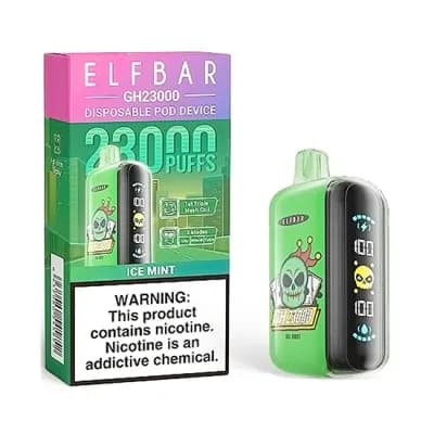 Vaper Descartavel Elfbar GH23000 Ce Mint 23000 Puffs