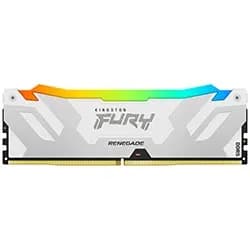 Memória Ram Kingston Fury Renegade DDR5 16GB 7600MHZ RGB - Branco / Prata (KF576C38RWA-16)
