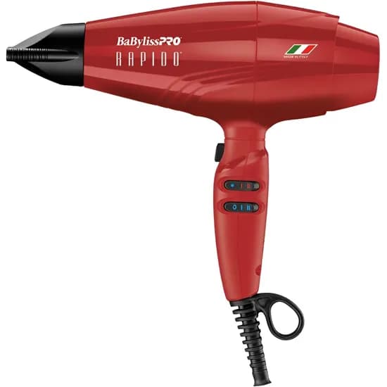 Secador de Cabelo Babylisspro Rápido 2000 W - Vermelho