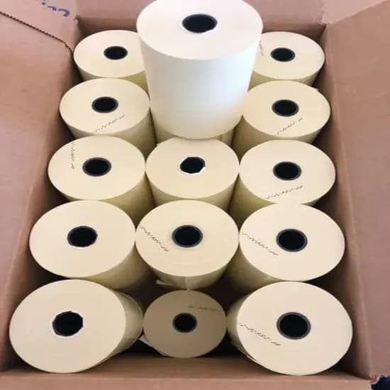 Papel Termico 80X30MT Caixa 30 Amarelo 1VIA