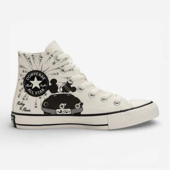 Calzado Converse Hi Disney Mickey & Minnie Beige