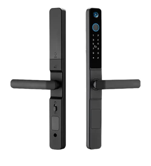 Fechadura Digital S617-2MAX Wifi Tuya/Senha/USB/Cam IP65 Pre
