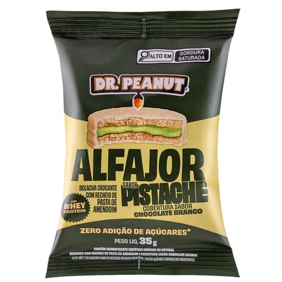 DR Peanut Alfajor Sabor Pistache 35G
