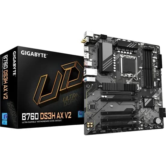 Placa Mãe Gigabyte B760 DS3H Ax V2 LGA 1700 DDR5