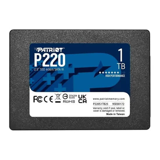 SSD Patriot P220 1TB 2.5" SATA 3 - P220S1TB25