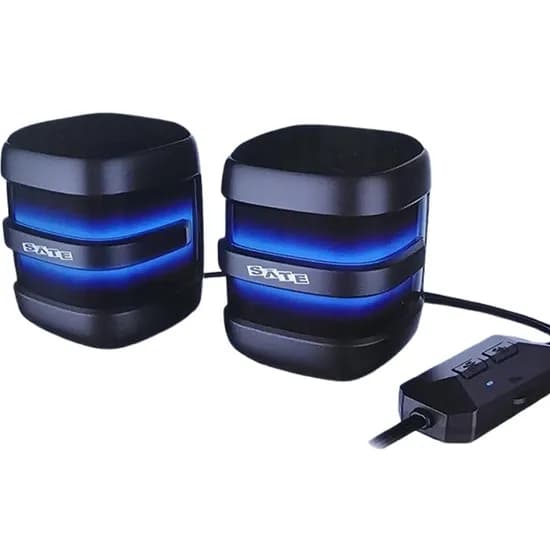 Speaker Satellite AS-92008 BT/RGB/Aux/USB- Preto