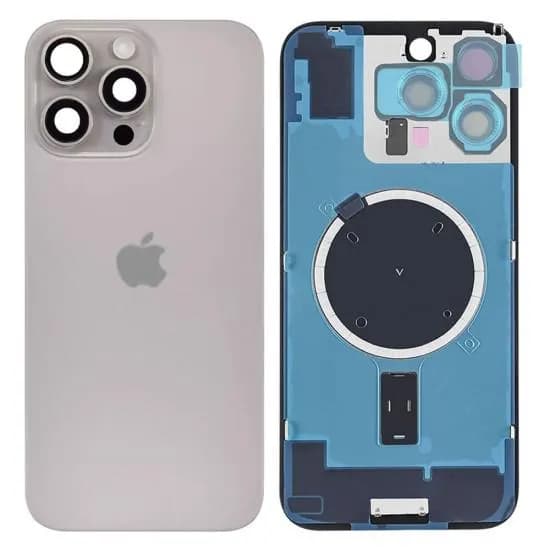 Tapa Trasera iPhone 16 Pro Max Natural Con Lente
