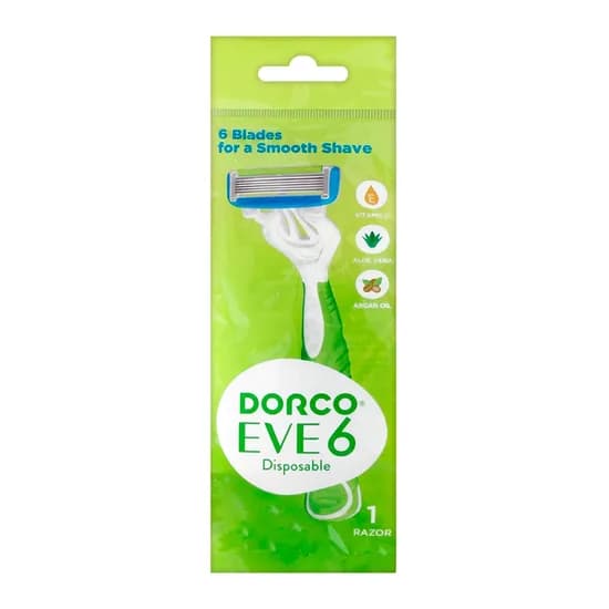 Aparelho para Depilar Descartavel Dorco Eve 6 Fit 6 Lâminas Pacote Unidade