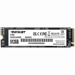 SSD Patriot M.2 512GB P320 Nvme - P320P512GM28