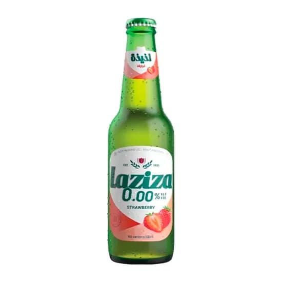 Cerveja Laziza 0,0% Sem Álcool Sabor Morango LN 330ML