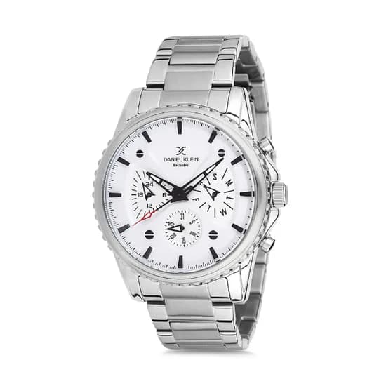 Relógio Analógico Masculino Daniel Klein Exclusive DK12123-1 - Prata