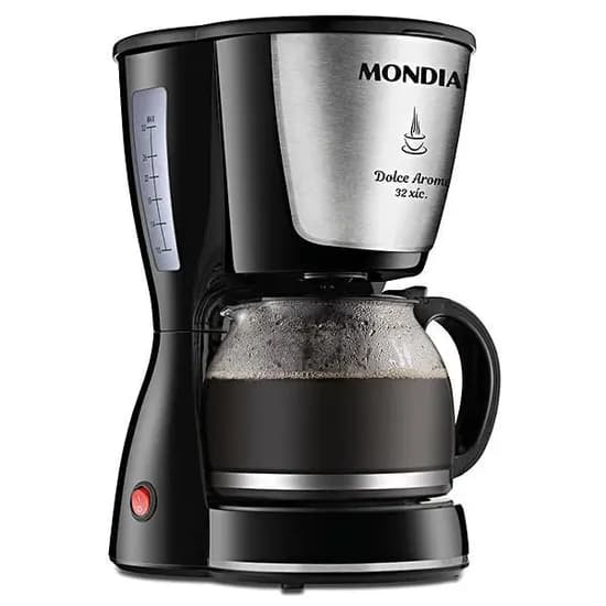 Cafeteira Mondial Dolce Arome Inox C-32-32X 800 Watts 127V ~ 60HZ - Preta/Prata
