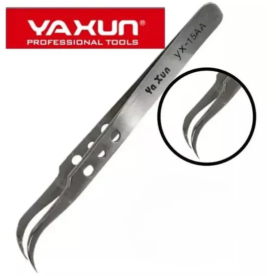 Pinça Yaxun Ponta Curva YX-15AA [Cod.98937]