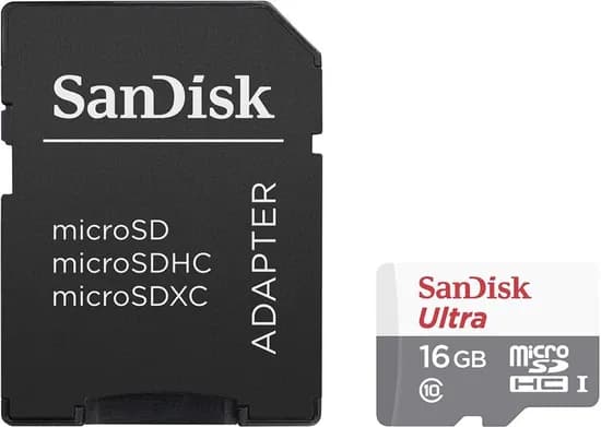 Memória Micro SD-HC Ultra Sandisk 16GB 80MBS 2X1 CLASS10