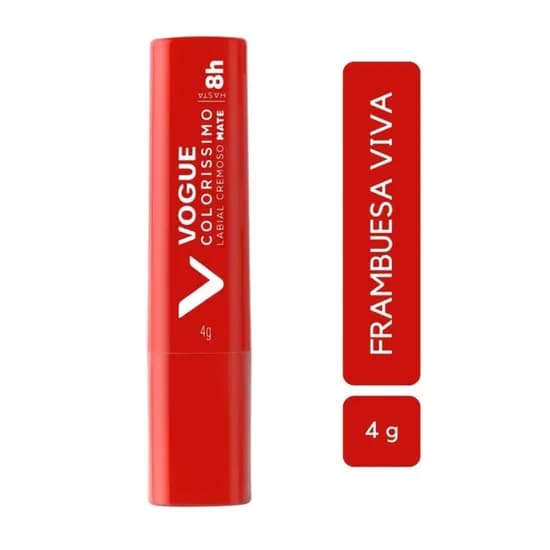 Vogue Colorissimo Labial Cremoso Mate - Frambuesa Viva - 4G