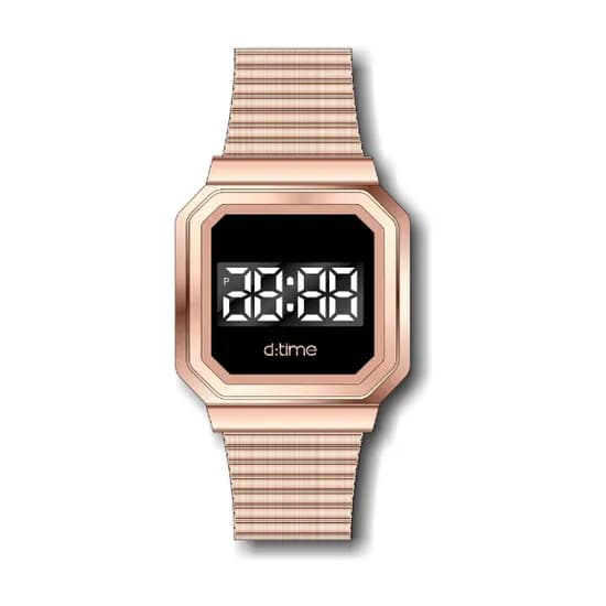 Relógio Digital Masculino Daniel Klein D Time DK.1.12323-2 - Rosa Ouro