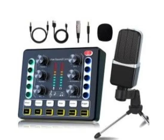 Microfone Satellite A-MK42 com Mesa de Som para Gravação e Streaming
