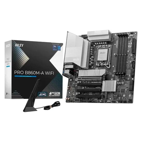Placa Mãe (1851) B860 MSI B860M-A Pro Wifi 4XDDR5