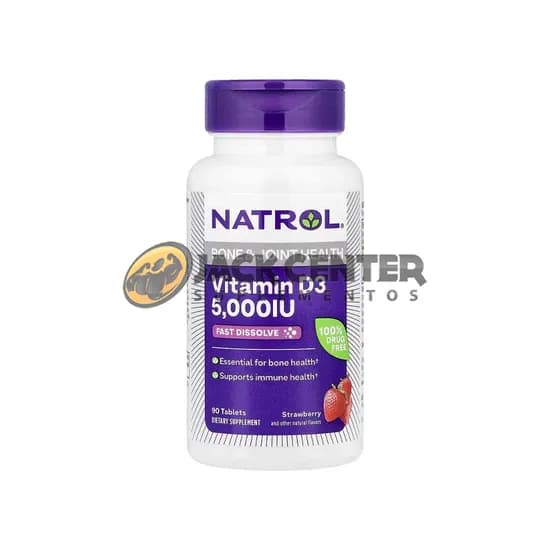 Vitamina D3 5.000 Ui – Natrol – 90 Comprimidos Fast Dissolve