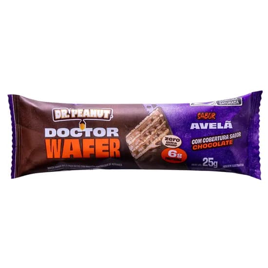 DR Peanut Wafer Sabor Avelã com Cobertura de Chocolate 25G