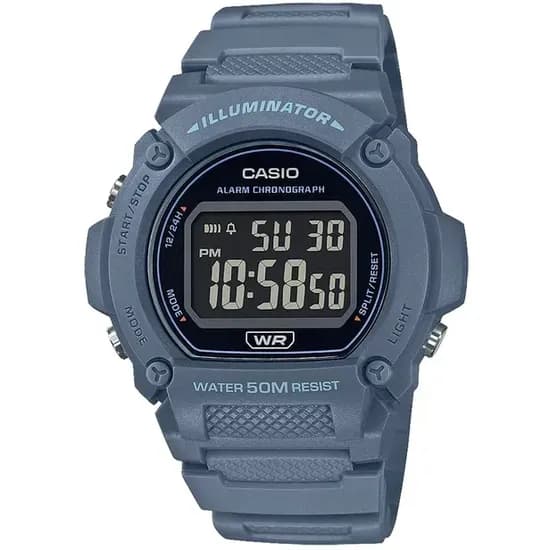 Casio Reloj W-219HC-2BVDF + Estuche