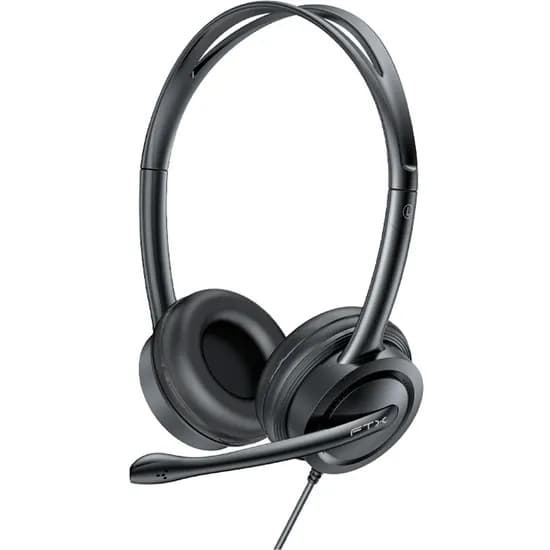 Fone de Ouvido FTX H91-BK USB/Mic com Controle de Volume - Preto