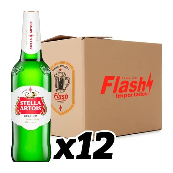 Cerveja Stella Artois Garrafa Caixa com 12X600ML
