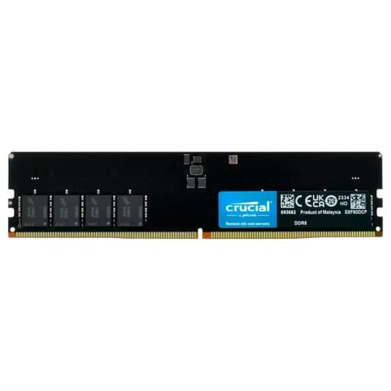 Memória Crucial, DDR5 16GB (1X16GB), 4800MHZ, CB16GU4800, Preto